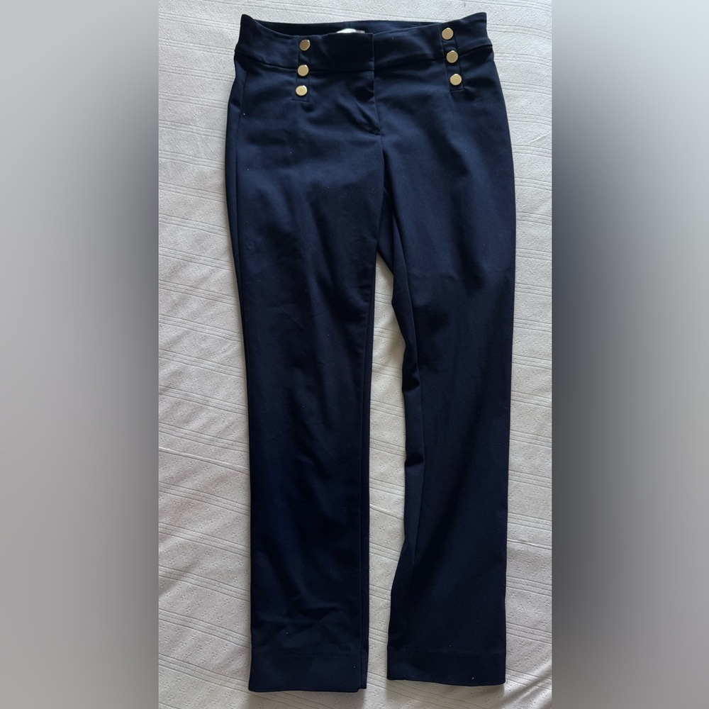 LOFT Navy Modern Skinny Ankle Pant 7/8 length US 6